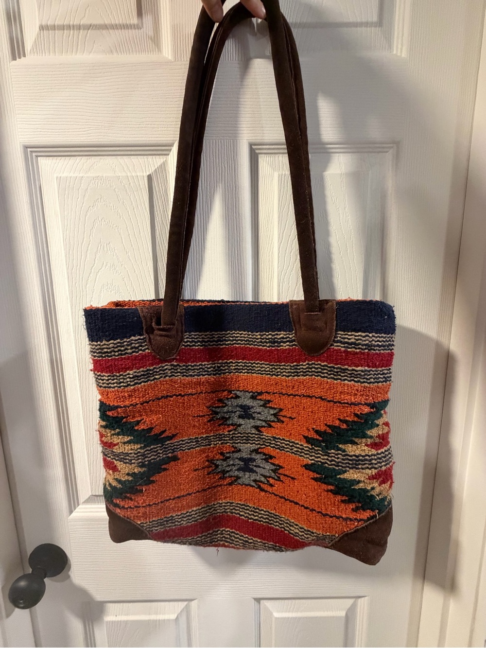 Southwestern Tote Bag - Saddle Blanket Material